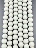 8mm Round Hematite Matte Coat Grey