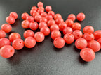 Dyed Pink Coral Bamboo Beads Available in 6mm, 8mm Sizes