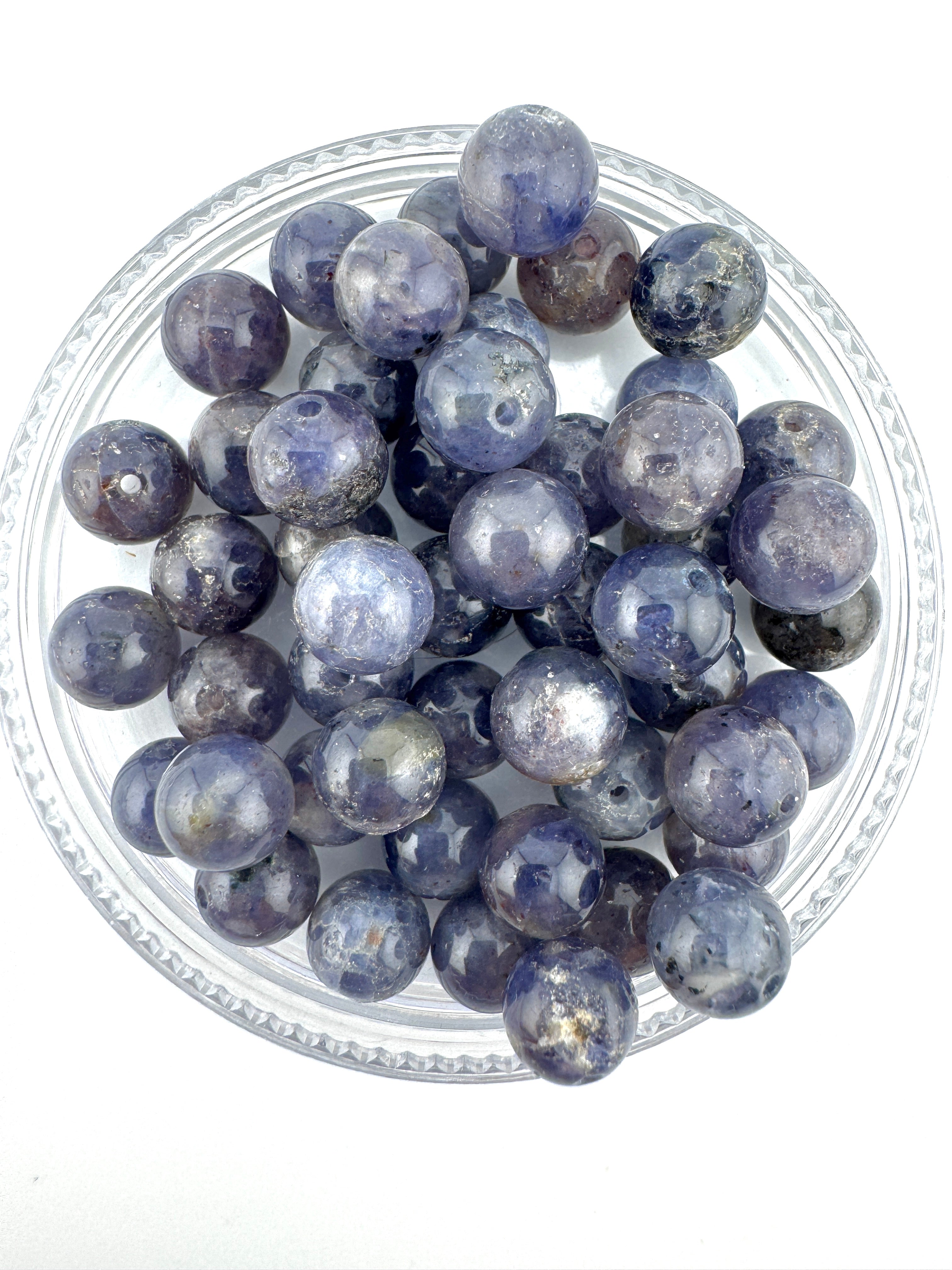 Iolite Beads Available in 6mm, 8mm, 10mm Sizes