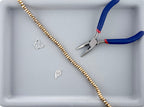 Gold Rondelle Hematite Beads 3x8mm