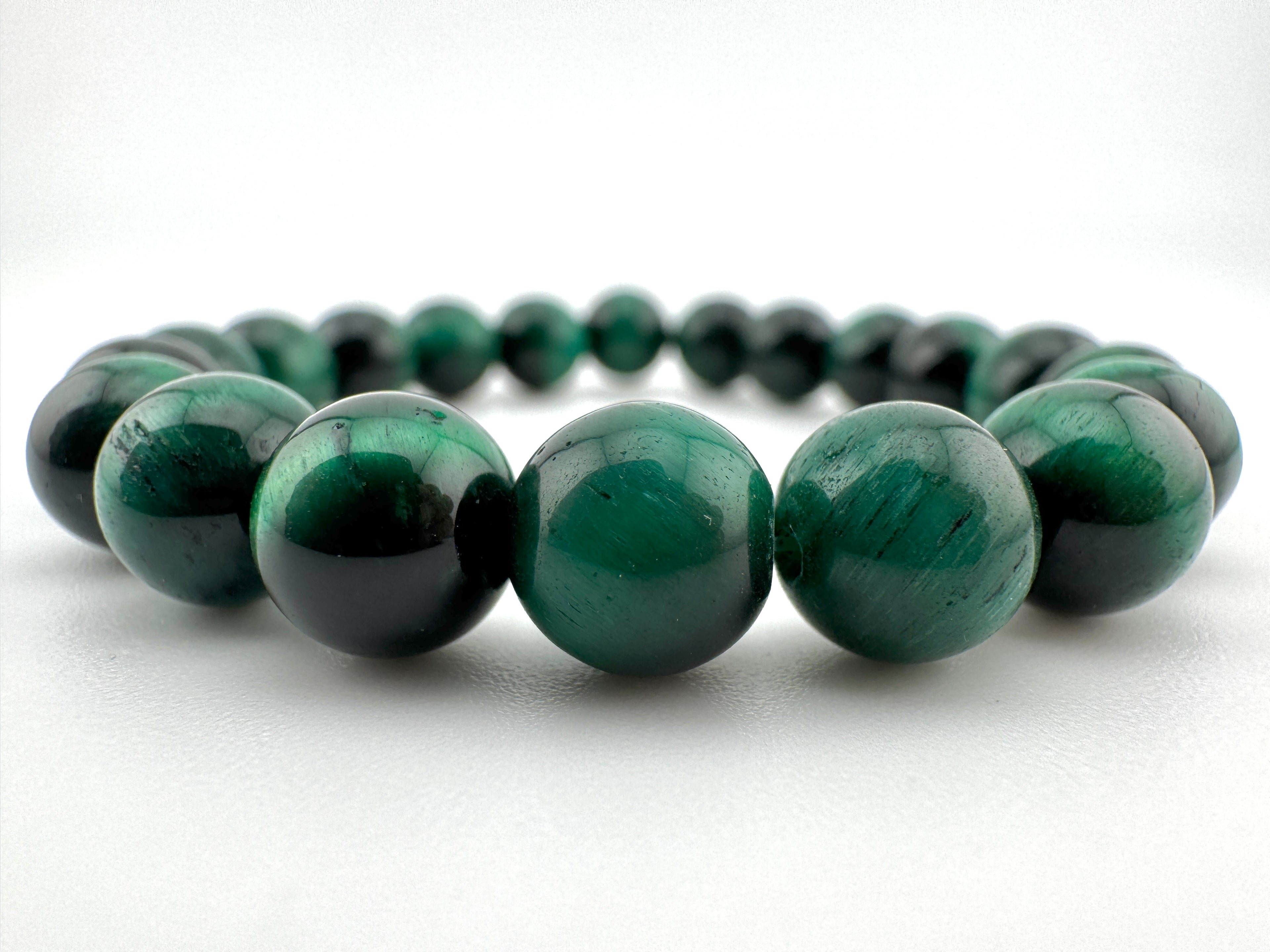 Dyed Tiger Eye Green Beads Available in 6mm, 8mm Sizes