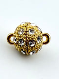 12.5mm Round Magnetic Claps Gold