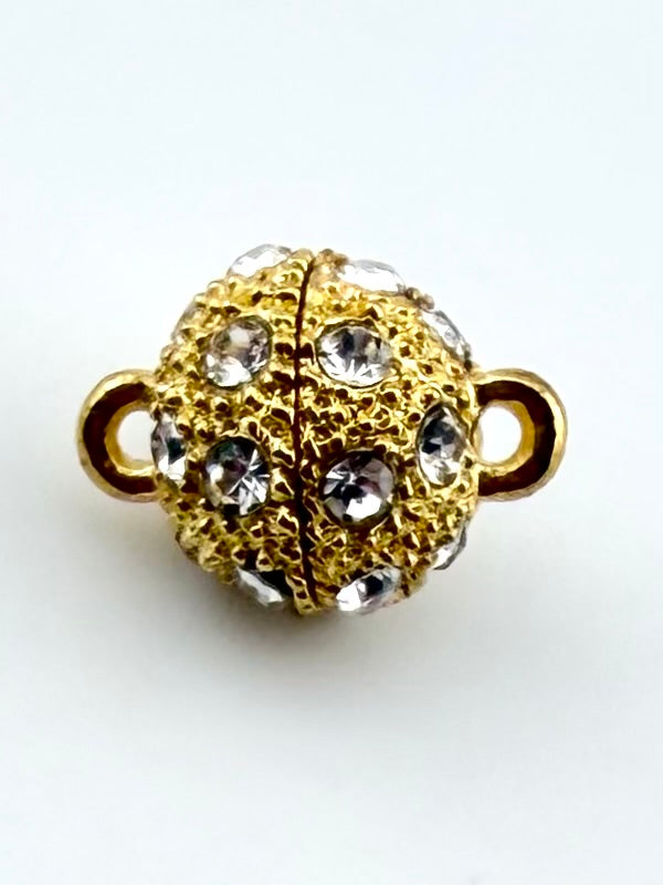12.5mm Round Magnetic Claps Gold
