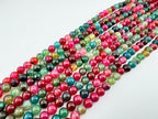 Dyed Dragon Vein Agate Beads Available in 6mm, 10mm Sizes