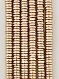1.5x4.5mm Hematite Heishi Beads Gold