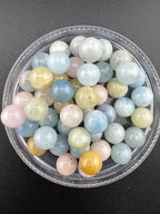 Morganite Beads Available in 6mm, 8mm, 10mm Sizes