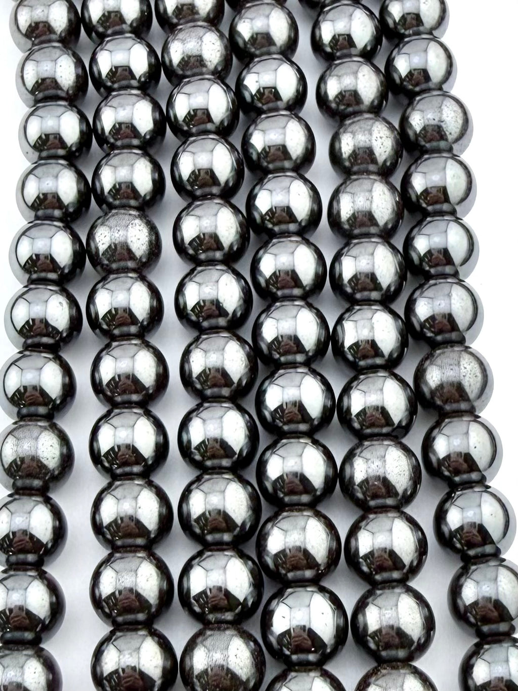 10mm Magnetic Hematite Round Beads