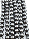 10mm Magnetic Hematite Round Beads