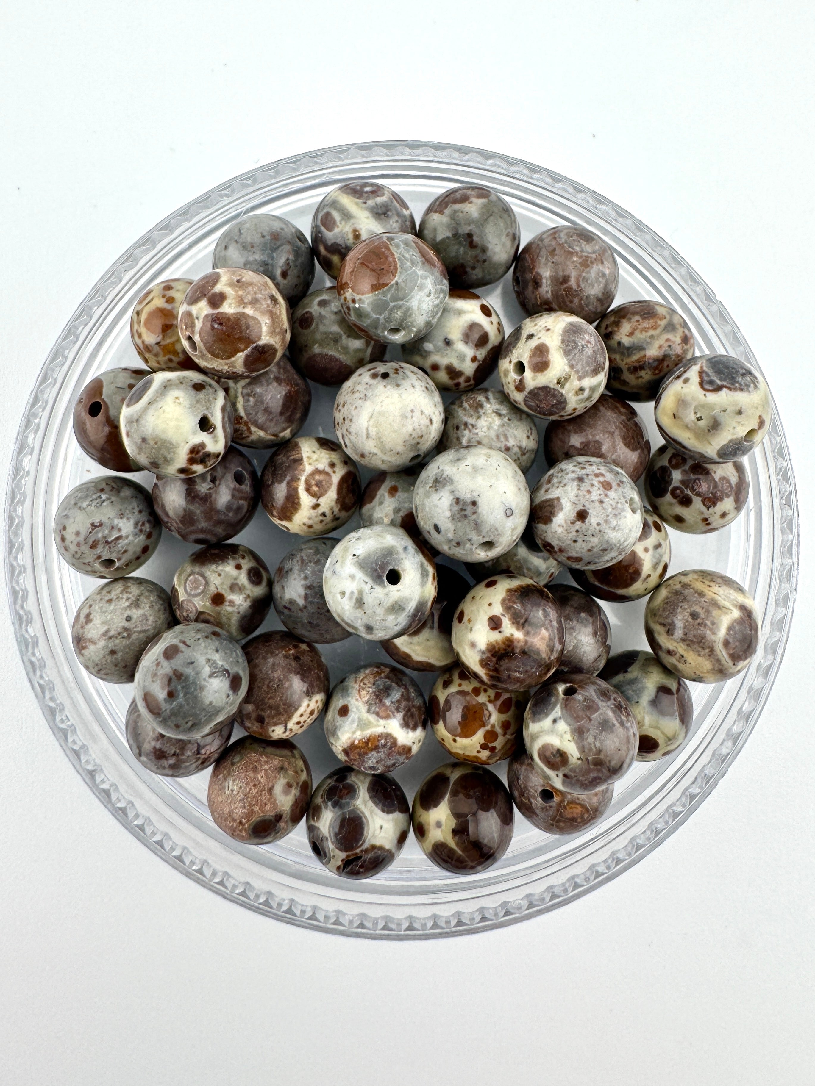 Leopard Skin Jasper Beads Available in 8mm, 10mm Sizes