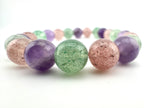 Strawberry Amethyst Green Quartz Beads Available in 6mm, 8mm, 10mm, 12mm Sizes