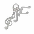 Sterling Silver, Multi Music Note Charm