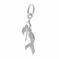 Sterling Silver, Mermaid Charm