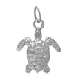 Sterling Silver, detail turtle charm