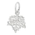 Sterling Silver, Smooth Maple Leaf Charm
