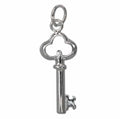 Sterling Silver, Smooth Key Charm