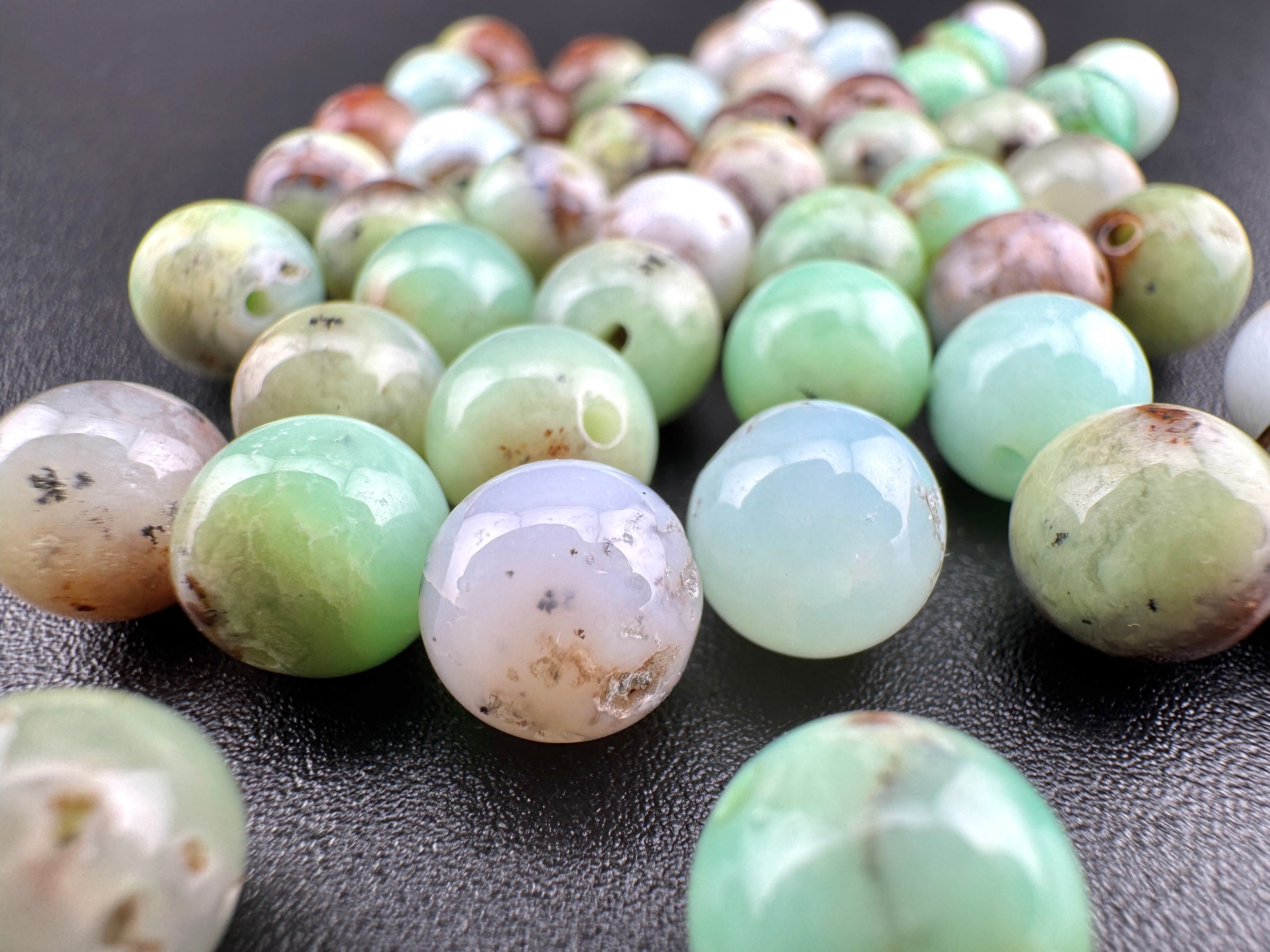 Chrysoprase Beads Available in 6mm, 8mm Sizes