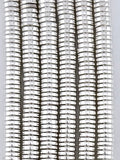 1.5x6.5mm Hematite Heishi Beads Silver
