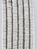 1.5x6.5mm Hematite Heishi Beads Silver