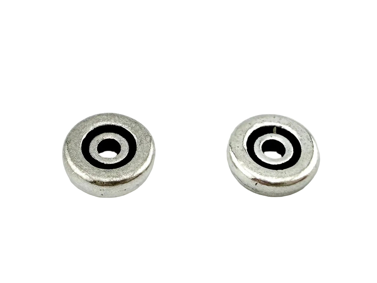 1.7x6mm Disk Spacer Rhodium
