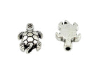 12.5x9mm Turtle Spacer Bead Rhodium