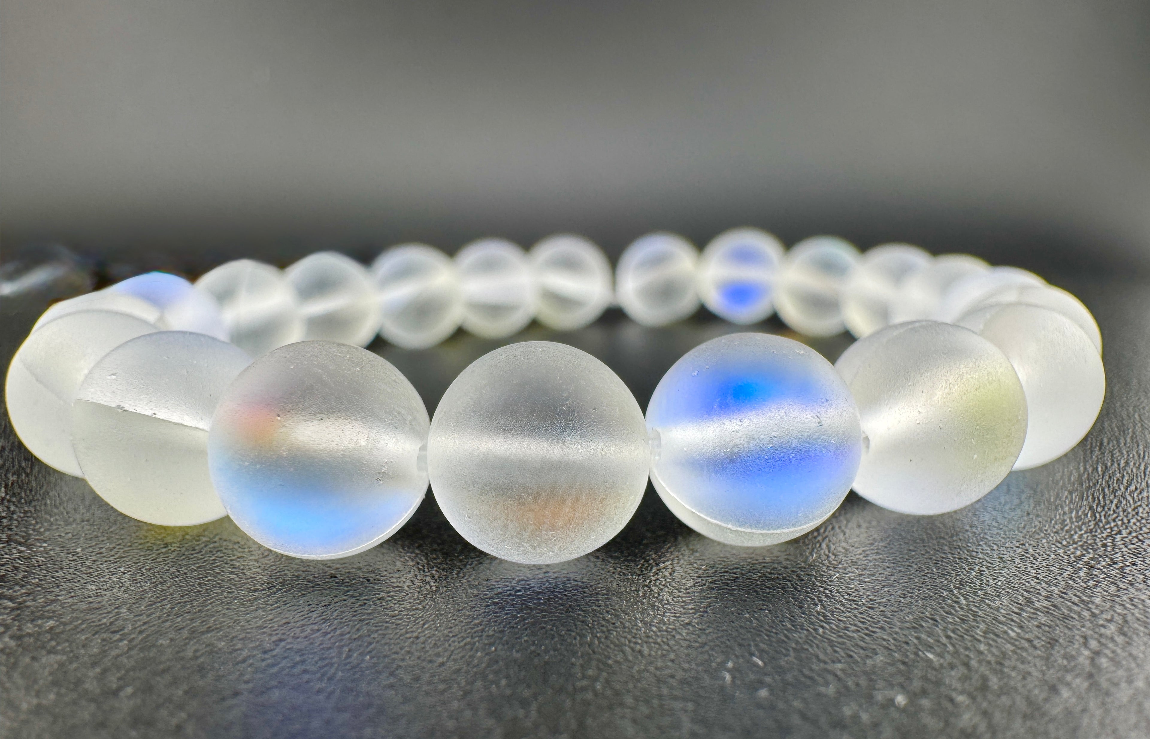 Matte Moon Light Qz Man Made Beads Available in 6mm, 8mm, 10mm, 12mm Sizes