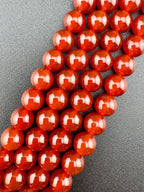 Carnelian Agate Beads Available in 6mm, 8mm, 10mm, 12mm Sizes