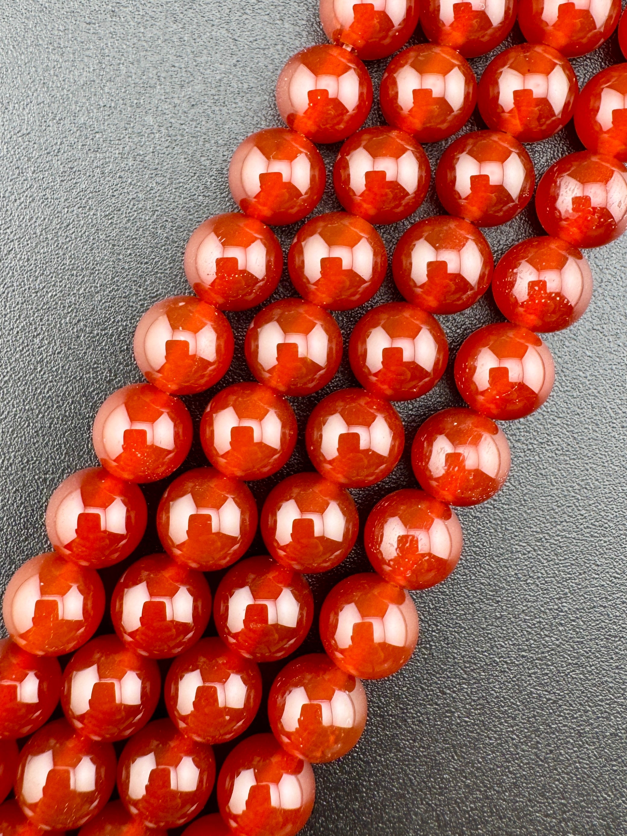 Carnelian Agate Beads Available in 6mm, 8mm, 10mm, 12mm Sizes