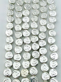 3x6mm Rose Hematite Beads Silver