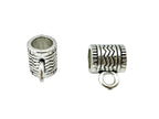 9x12mm Barrell Hanger Spacer Rhodium