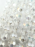 6mm Glass Faceted Round Beads Crystal AB