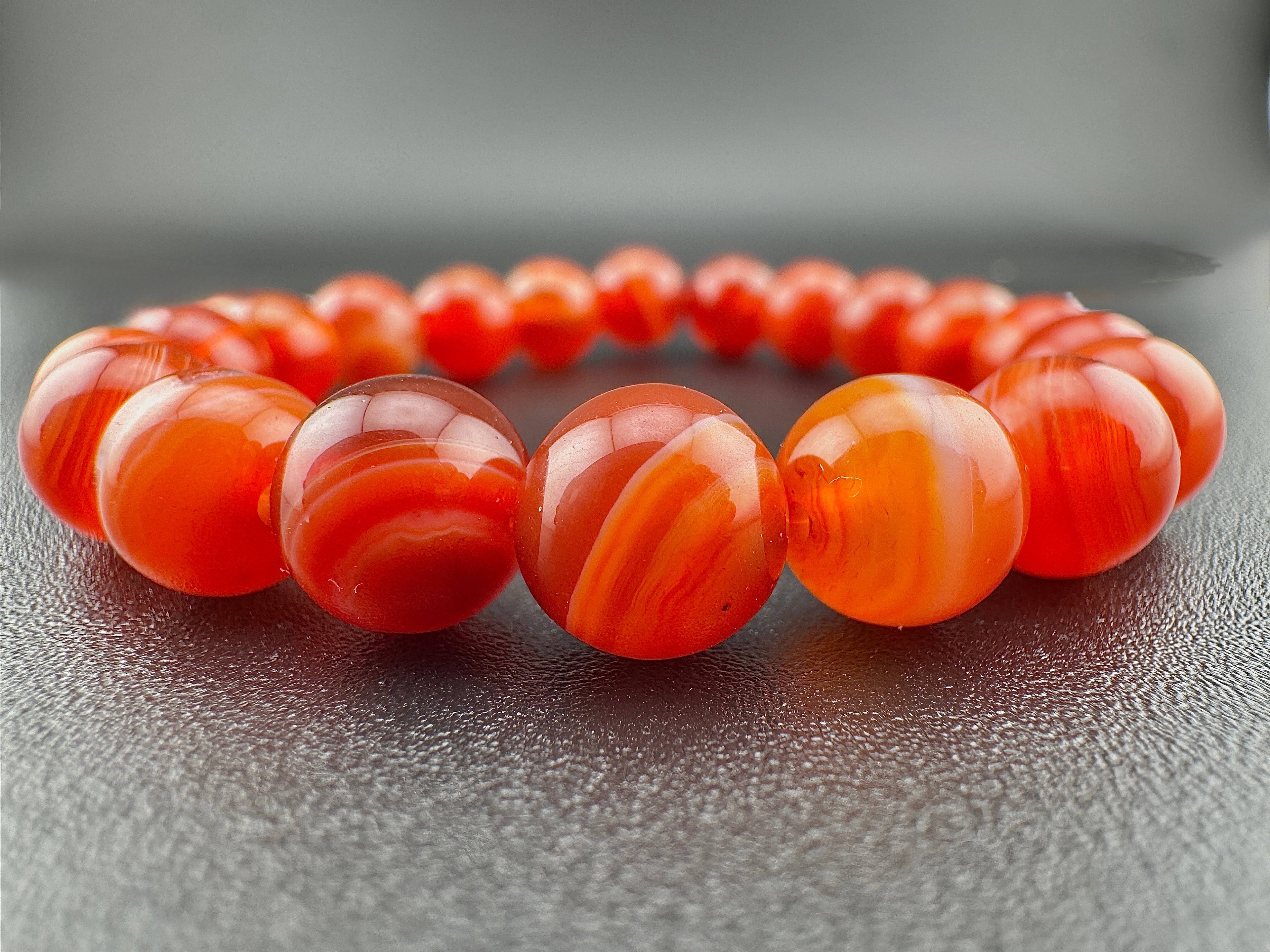 Banded Carnelian Agate Beads Available in 6mm, 8mm, 10mm Sizes