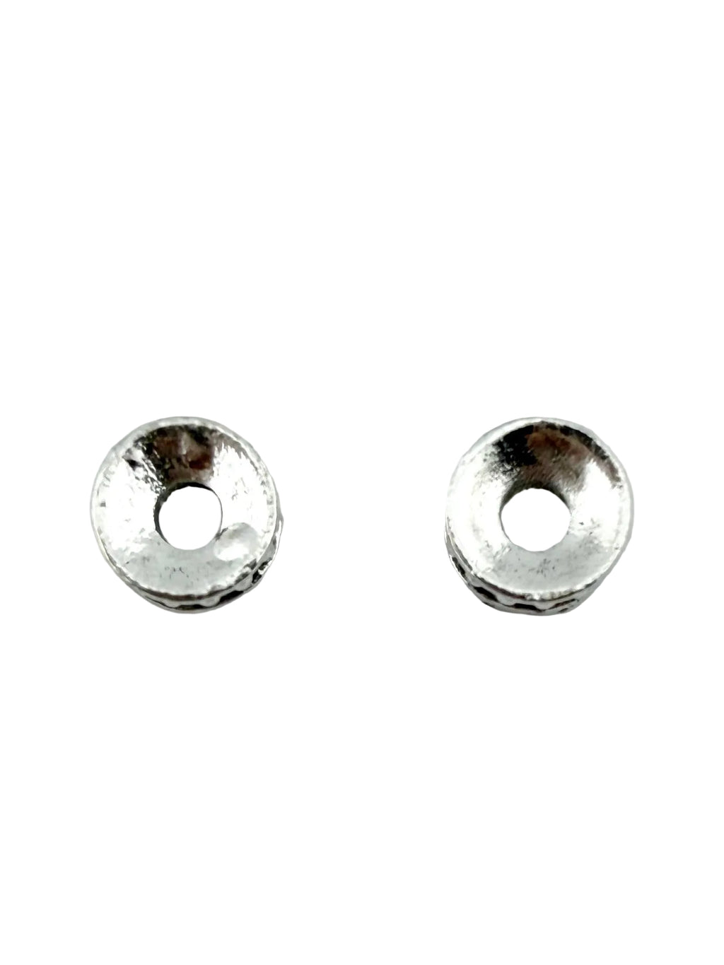 3x6mm Tibetan Spacer Disk Rhodium
