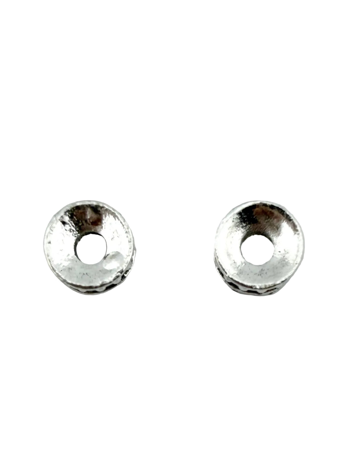3x6mm Tibetan Spacer Disk Rhodium