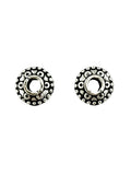 4x8mm Tibetan Style Spacer Bead Rhodium