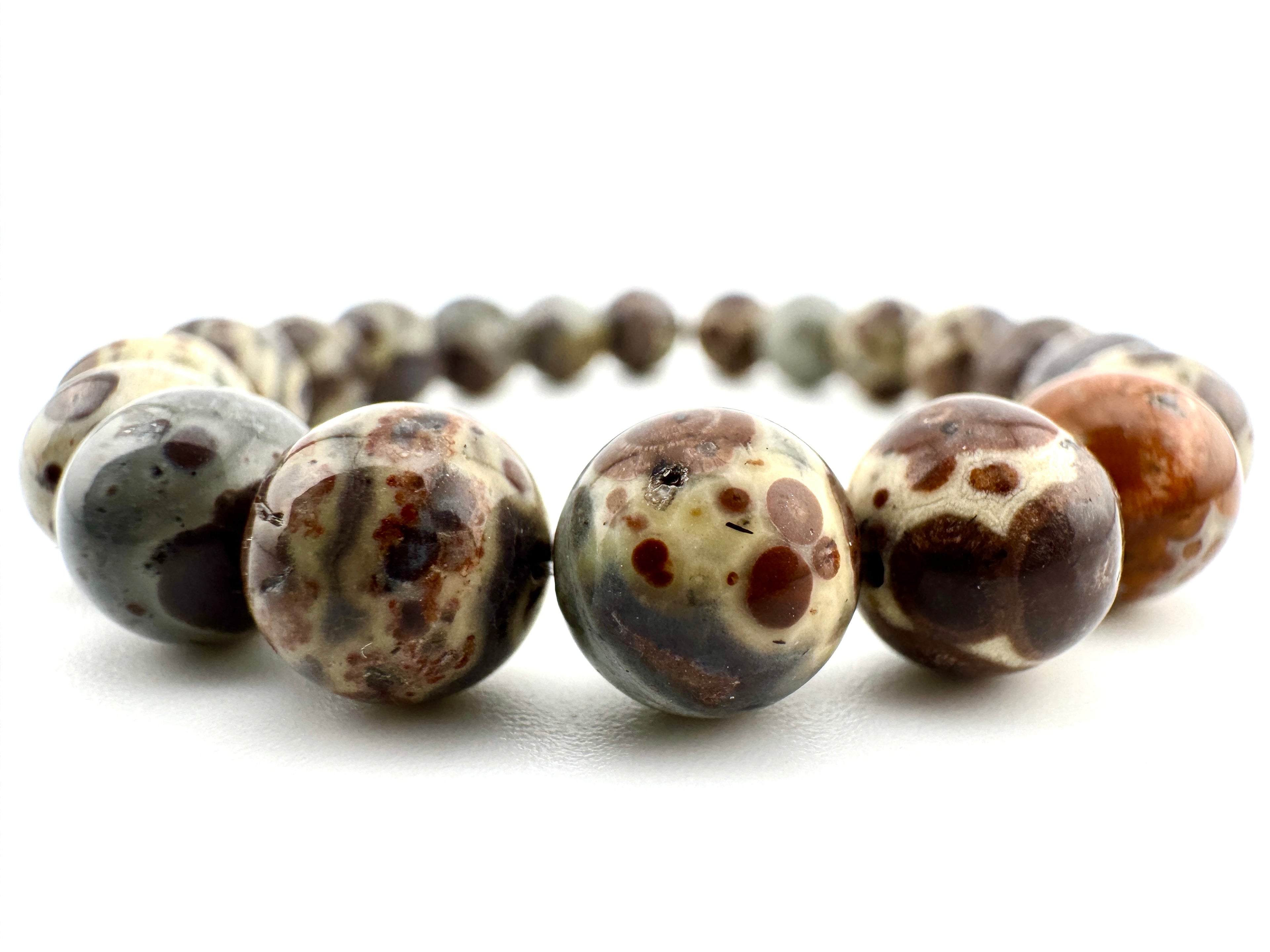 Leopard Skin Jasper Beads Available in 8mm, 10mm Sizes