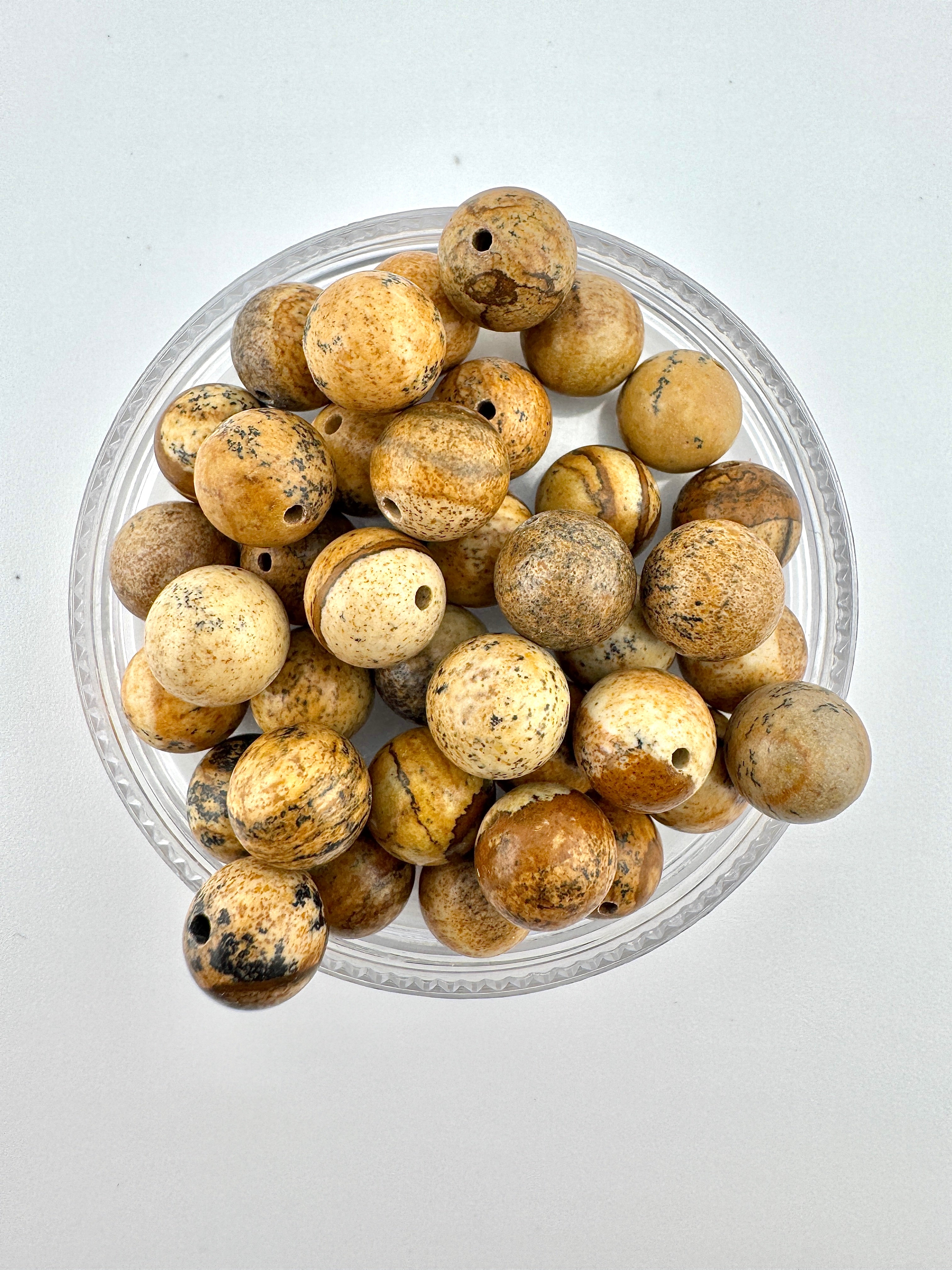 Picture Jasper Beads Available in 6mm, 8mm, 10mm Sizes