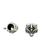 10.5x9mm Spacer Barrell Hanger Rhodium