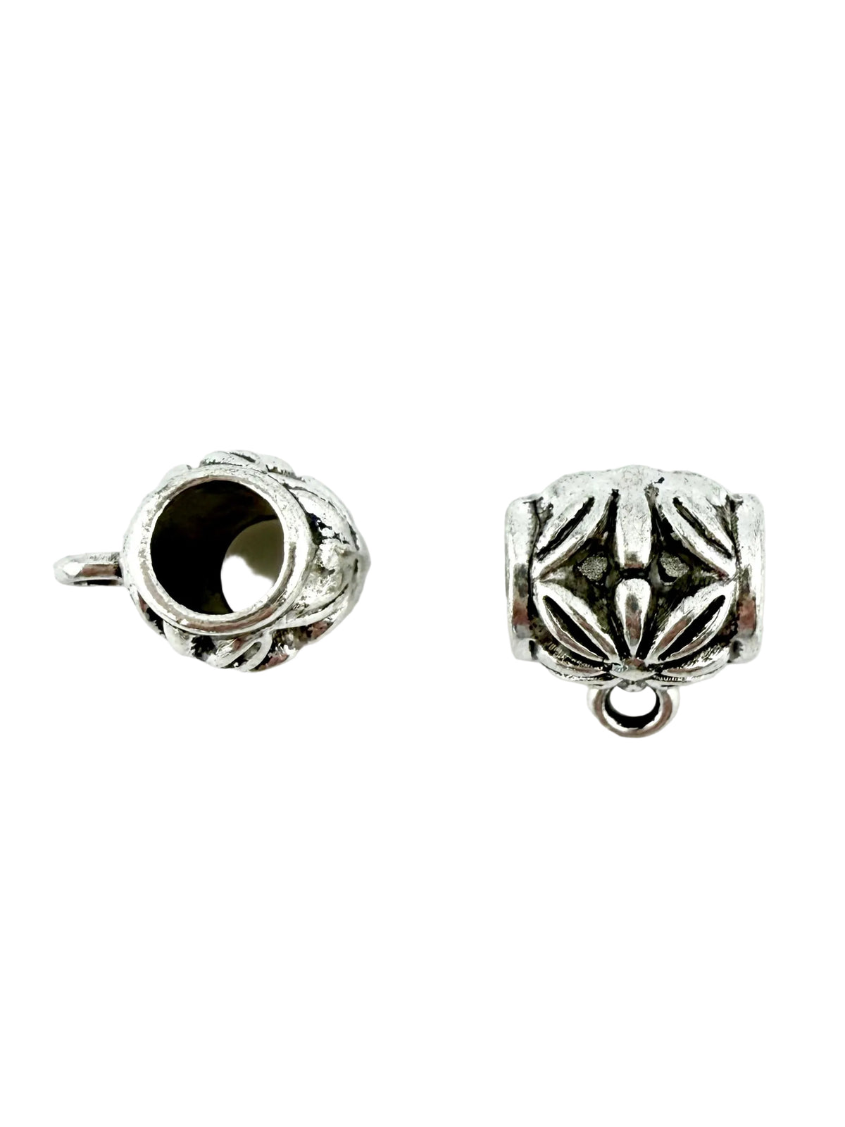 10.5x9mm Spacer Barrell Hanger Rhodium