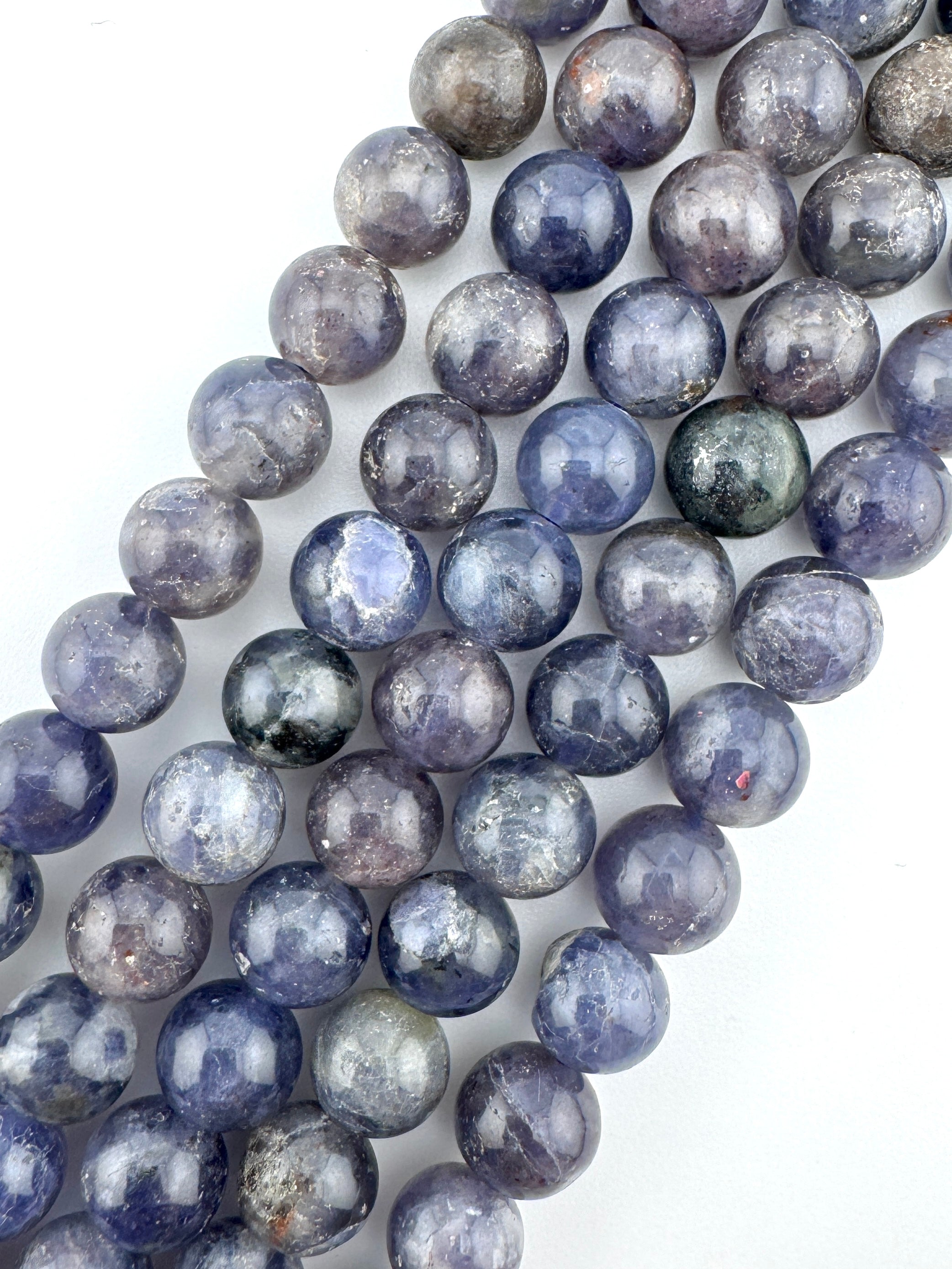 Iolite Beads Available in 6mm, 8mm, 10mm Sizes