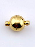 10mm Round Magnetic Claps Gold