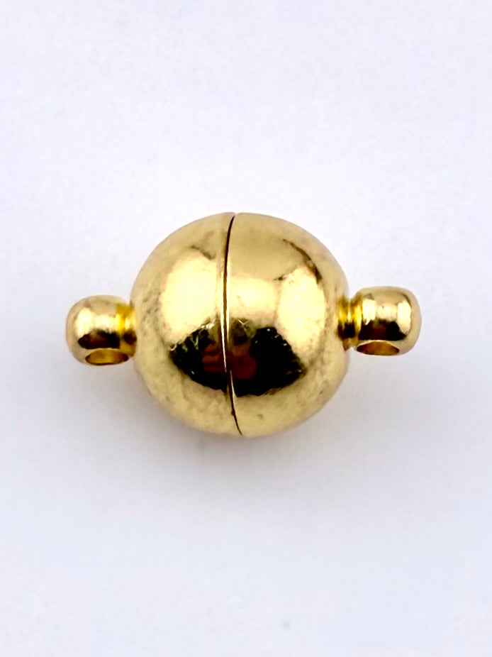 10mm Round Magnetic Claps Gold