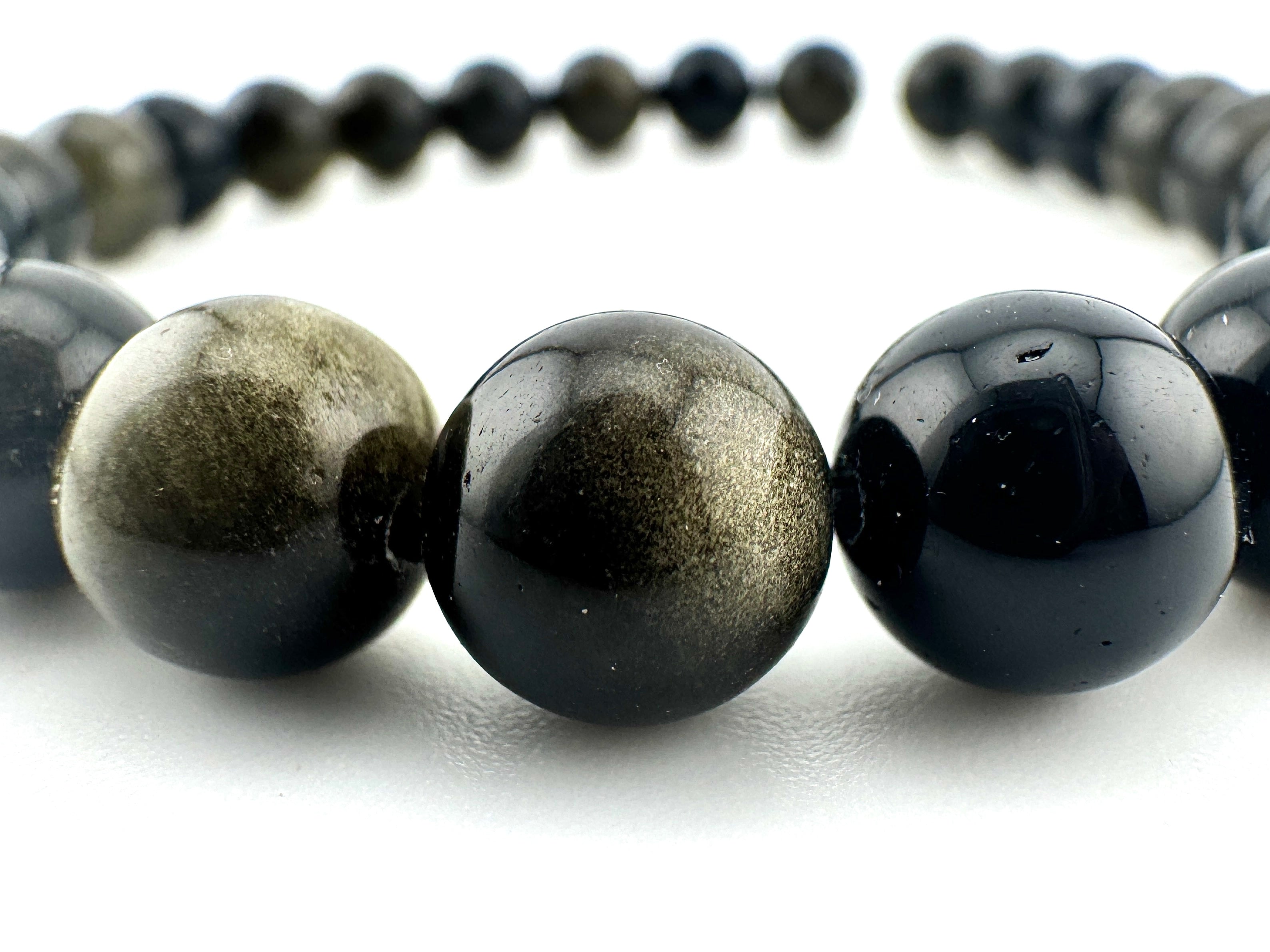 Golden Obsidian Beads Available in 4mm, 6mm, 8mm, 10mm Sizes