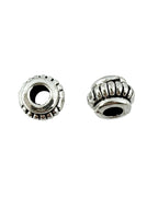 5x6.5mm Spacer Bead Rhodium