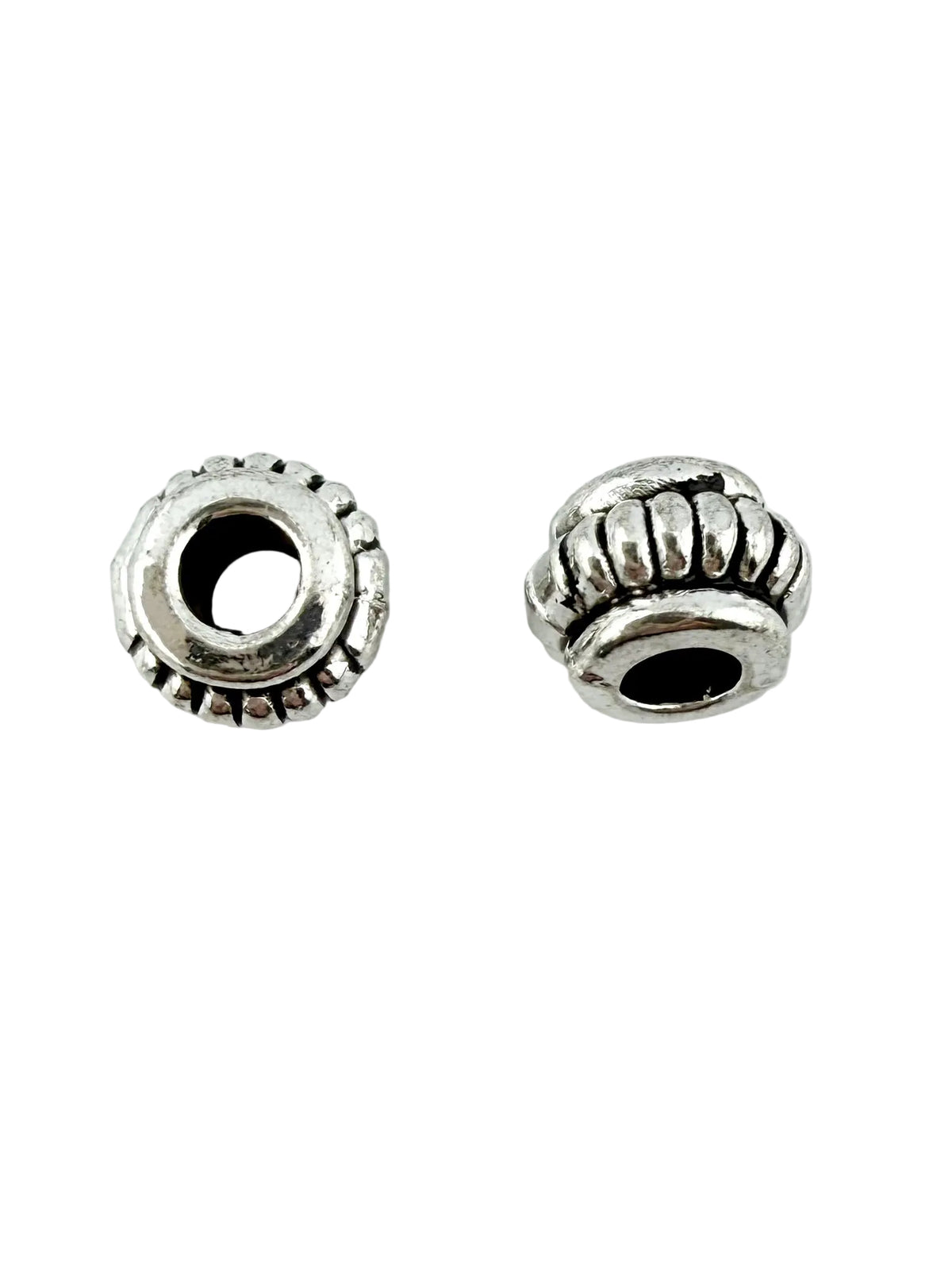 5x6.5mm Spacer Bead Rhodium