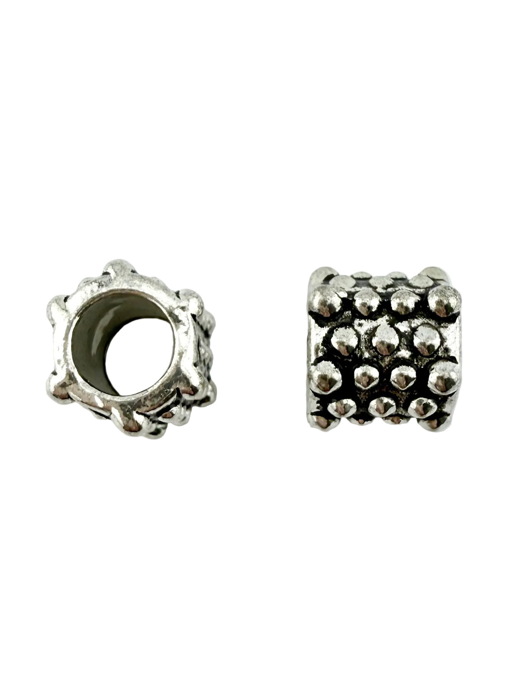 9.5mm Large Hole Spacer Bead Rhodium