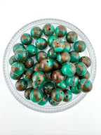 Suspended Copper Green Beads Available in 6mm, 8mm Sizes