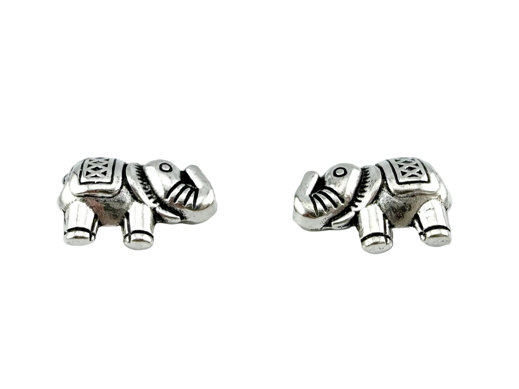 12x8mm Elephante Spacer Bead Rhodium