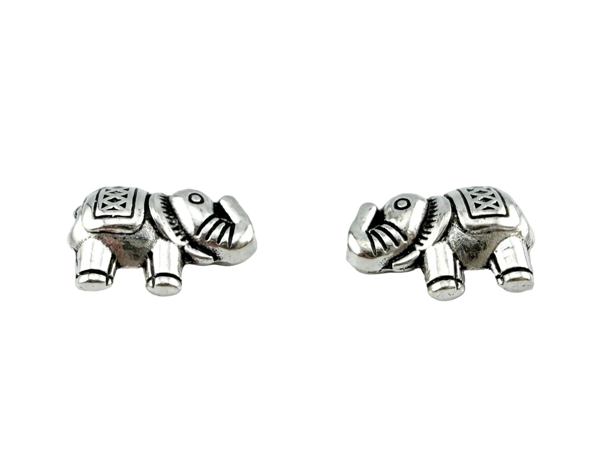 12x8mm Elephante Spacer Bead Rhodium