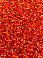 Mino Seed Beads 11/0 Orange Silverlined