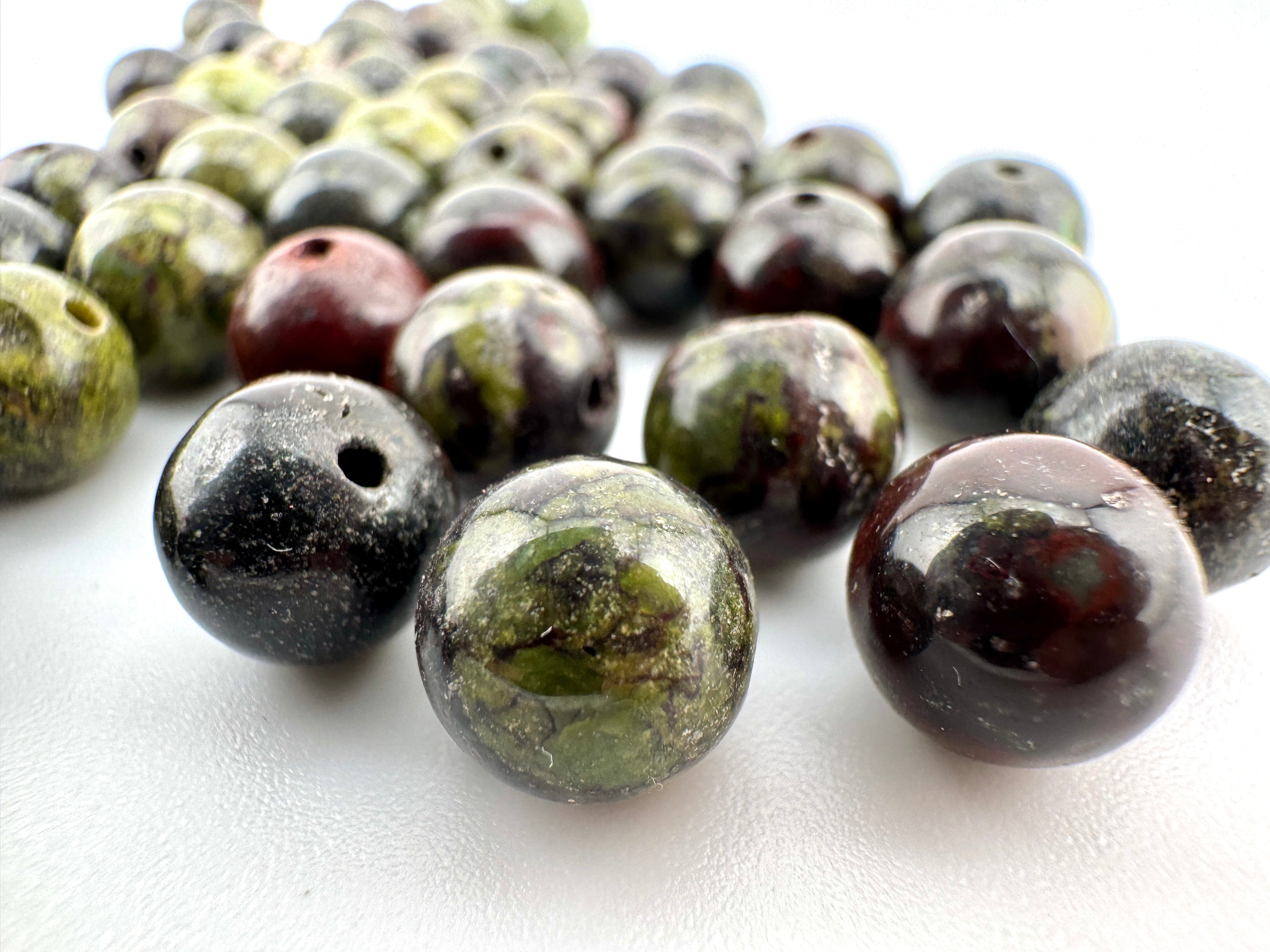 Dragon Blood Stone Beads Available in 6mm, 8mm Sizes